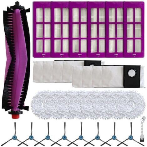 FOREHILL Kit de sac à poussière avec brosse latérale principale, compatible avec Eureka J15 Pro pour aspirateur Ultra, accessoires de recha