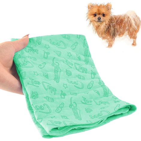 Serviette de bain ultra douce en microfibre pour chiens et chats, super absorbante et idéale pour le séchage. Convient aux chiens et chats de petite, moyenne et grande taille.