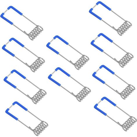 10 pièces Clips Ressort pour Spot Encastrable Accessoires Lumière Extérieure Fixation Facile pour Downlight et Néon LED Compatible Lampes de Plafond et Projecteurs [Classe énergétique A] (1/5)