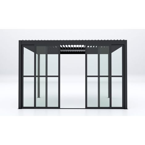 ALABASTER - laterale in policarbonato per pergola bioblimatica 4 m