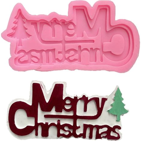 Moule En Silicone - Arbre De Noël Et Père Noël - Pour Chocolat Pâte À Sucre Et Bonbons - 2 Modèles - 1 Pièce (1/5)