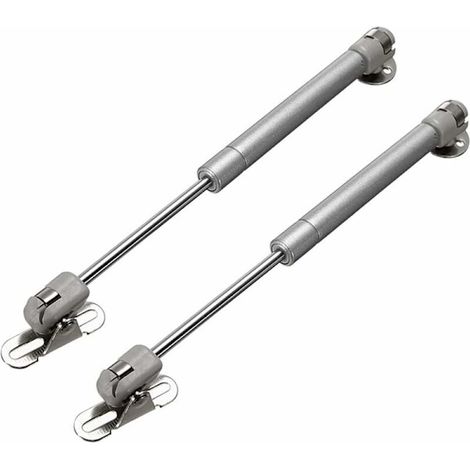Lot de 2 charnières hydrauliques de levage assistées 50N pour portes de cuisine, placards, clapets à gaz pour placards tatami, armoires, meubles, accessoires (1/5)