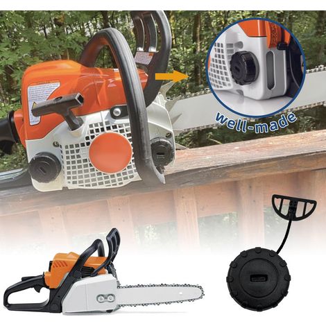 Bouchon Essence et Huile pour Tronconneuse Stihl MS170 MS180 017 018 Lot de 2 Pieces Compatible Remplacement (1/5)