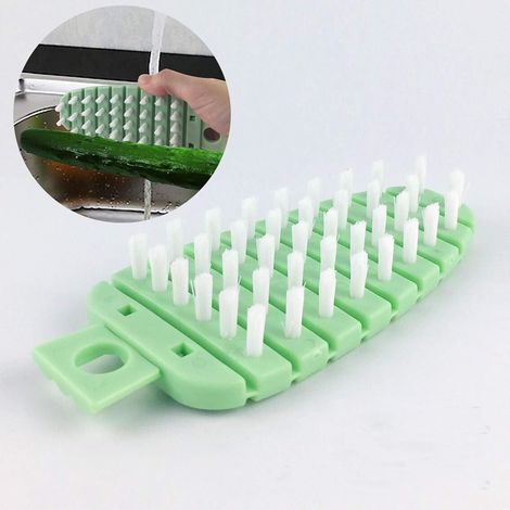 Brosse à légumes pomme de terre carotte brosse à fruits brosse à produits agricoles brosse à fruits 1pc (1/2)