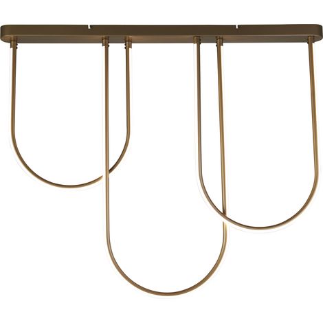 Searchlight Chime Plafonnier LED, métal bronze (1/4)