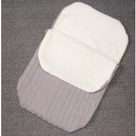 Gigoteuse D'emmaillotage - Pour Siège Auto Poussette Nacelle - En Tricot De Coton - 68 X 38 Cm - Pour Bébé 0 À 12 Mois - 1 Pièce (1/3)