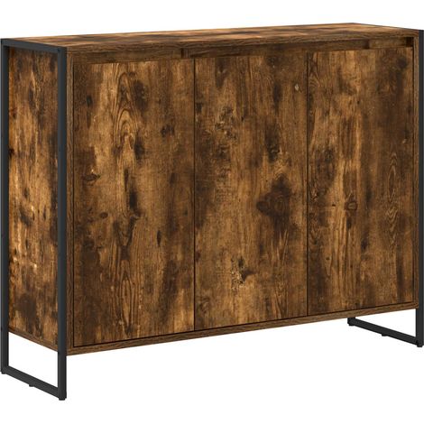 Maison Exclusive - Mobile laterale Quercia Fumosa 96,5 x 30 x 75 cm