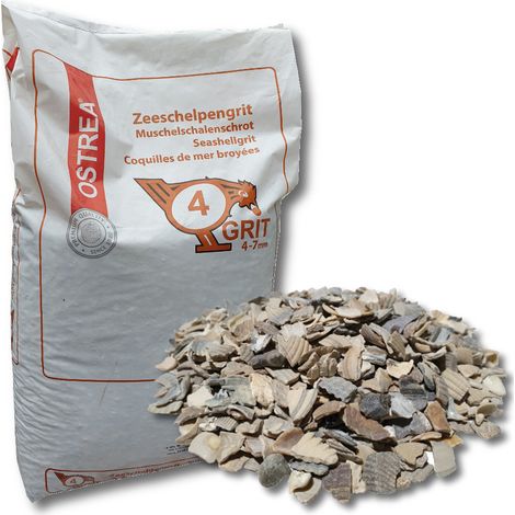 OSTREA grit de moules 25 kg 4-7 mm taille 4 grit de moules, farine de moules, moule