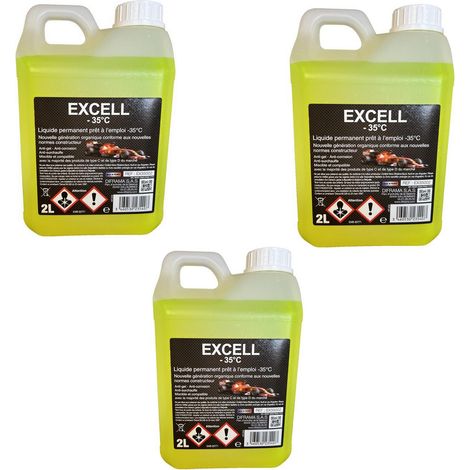Promo 3 bidons liquide de refroidissement universel auto, moto - 2l (1/2)