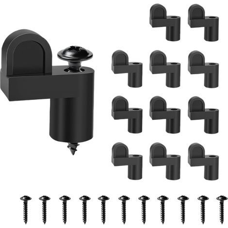 Set mit 12 robusten Sicherheits-Clips mit Sichtschutz – Clips zur Dach-Befestigung – für Schlafzimmer, Wohnzimmer, Büro, Büro (1/5)