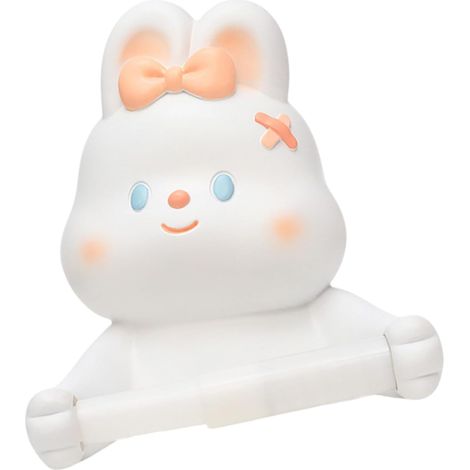 Porte-rouleau de papier toilette en forme lapins, étagère rangement, (1/5)