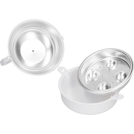 Cuiseur à œufs en forme de poule pour 4 œufs, résistant à la chaleur, compatible micro-ondes, pour la cuisine domestique