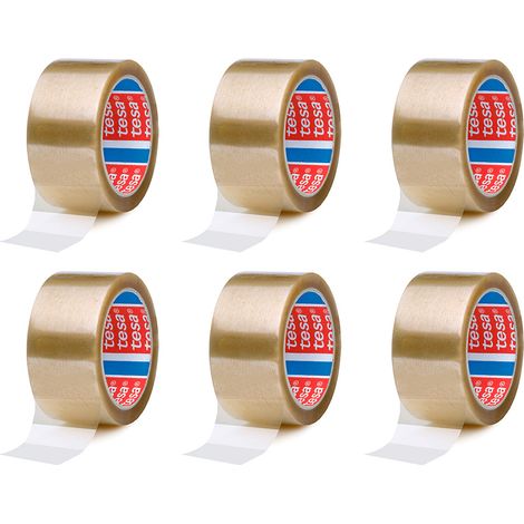 Nastro per imballaggio trasparente 50 mm x 66 m, 6 pezzi