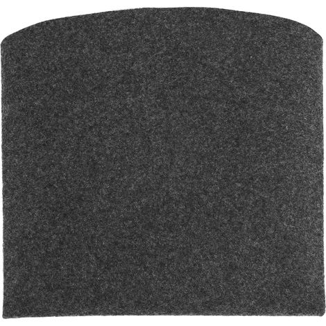 Tapis de barbecue rond Gary de 91 cm (36 pouces), résistant à l'huile, pour protéger le sol lors de vos barbecues à domicile ou pour vos fêtes. (1/5)