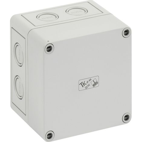 Spelsberg TK PS 1111-9-m Installations-Gehäuse 110 x 110 x 90 Polystyrol (EPS) Lichtgrau (RAL 7035) (1/5)
