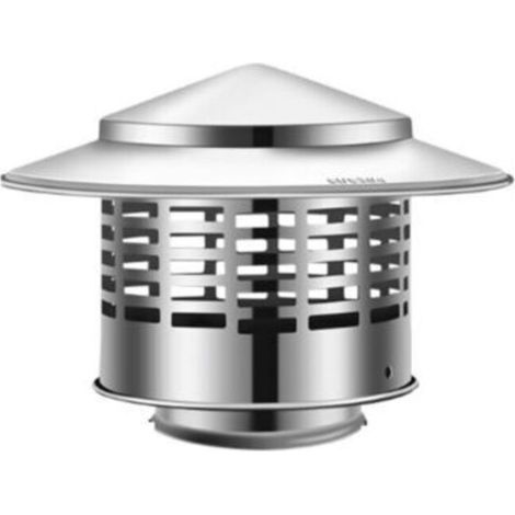 Chapeau de cheminée, installation facile, pour couvercle d'aération isolant à l'extérieur, Diamètre intérieur 110mm (1/2)