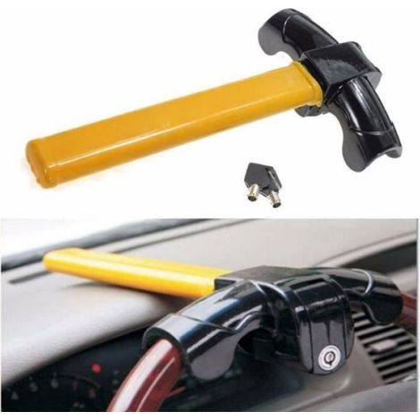 Verrouillage De Volant - Système Antivol Pour Volant Automobile - Compatible Tous Modèles - 1 Pièce Avec 2 Clés (1/2)