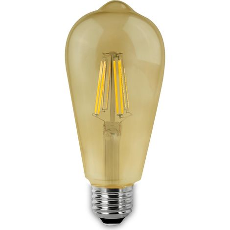 Bombilla LED Filamento Vintage Pera E27 6W Matel (1/3)