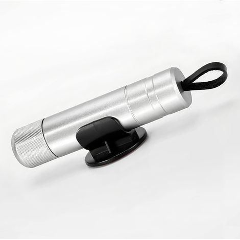Martello di sicurezza per auto, rompivetro e taglia cinture di sicurezza, strumento di uscita di emergenza (argento) - AquaForge (1/5)