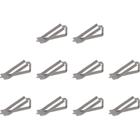 Lot de 10 clips à ressort pour plateaux imprimantes 3D en verre, en acier inoxydable, compatible Ender 3 Pro/3S/5 Pro/CR 20 PRO/CR 10S Pro (1/4)
