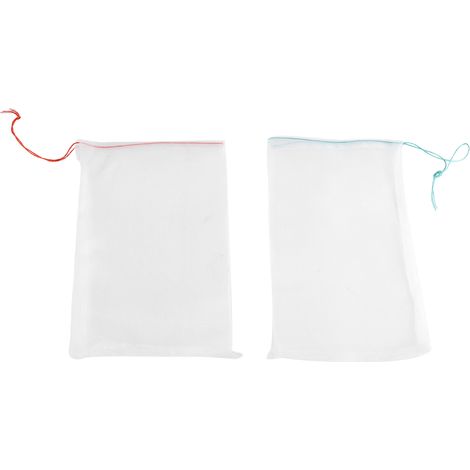 ManoMano Netz-Obstbeutel, Insektenschutz, 25 x 15 cm, weißes Nylon, 50 Stück (1/5)