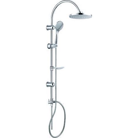 Colonna Doccia Lusso Cromata Tonda - soffione ø cm.20 (1/2)