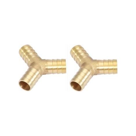 T-Verbinder aus Messing - 14mm - Korrosionsschutz - Einfache Installation - 2er-Set (1/4)