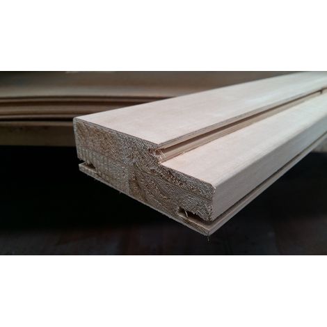 STIPITE x PORTE sp.mm40x110x2170 battuta 33 con fresata Impiallacciato Tanganica