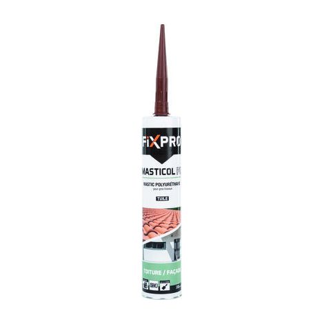 Mastic polyuréthane - FIXPRO - Masticol PU - Tuile - Vendu à l'unité (1/4)
