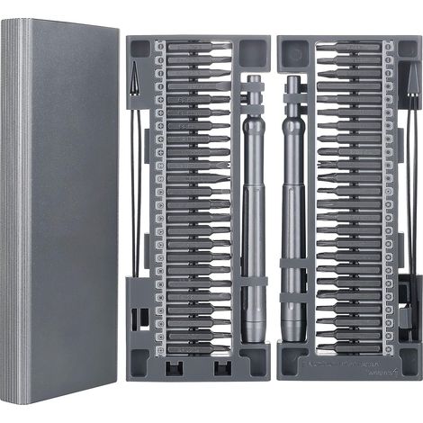 Jeu de tournevis de précision, outil de réparation magnétique de précision 51 en 1 avec coffret métallique innovant (1/5)