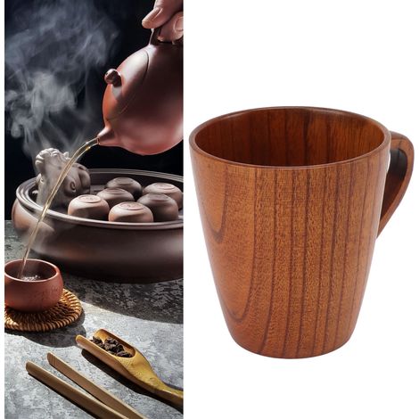 Japanischer Holzbecher für Tee/Kaffee/alkoholische Getränke (1 Tasse) (1/5)