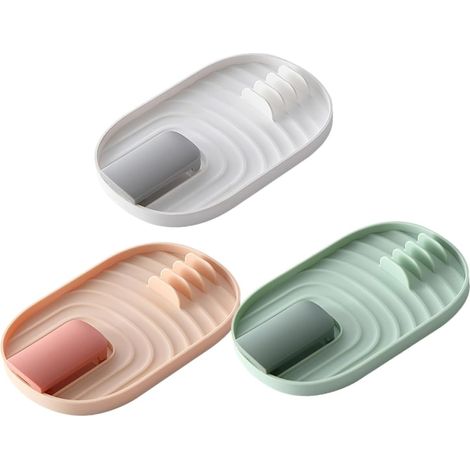 CSPARKV Set of 3 Sit Pot Lid Holders - Slotted Basket - Kitchen Utensil Holder - Cutlery Trays - Stirrers - Anti-Hot Lid Holder (1/5)