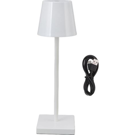 Ortviai Lampe de Table LED Rechargeable sans Fil, Touch Dimmable, Blanc, 35 cm, Batterie 3600 mAh (1/5)