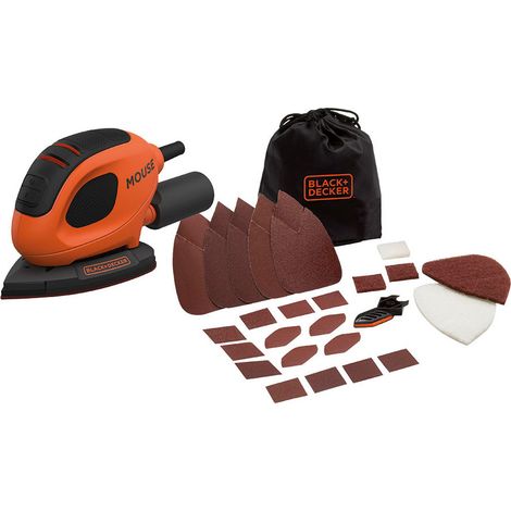 Ponceuse Delta BLACK + DECKER Mouse - 55W - Filaire - 14000 tours/min - 80 cm2