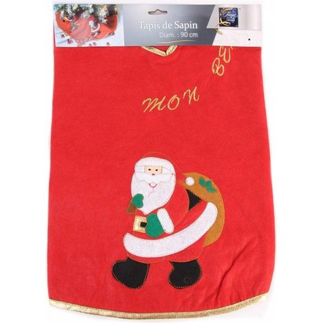Fééric Lights Tappeto di Natale motif Babbo Natale 90 cm