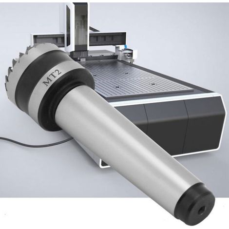Centre De Poupée Mobile - Précision 0.01 Mm - Pour Tour À Bois Et Tour À Métaux - Fût Mt2 - 1 Pièce (1/4)