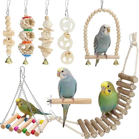 Bird Toys Parrot Toy Bird Chew Toy for Parakeet, Conure, Cockatiel, Myna, Lovebird, Finch, Parrot (1/5)