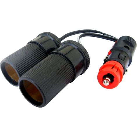 Double prise allume-cigare 12-24V universelle 8A