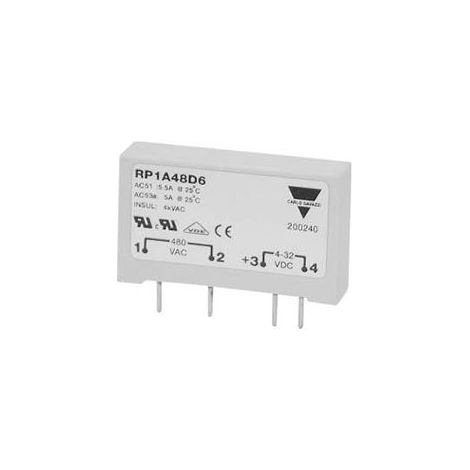 Relais statique, Carlo Gavazzi série RP1, 5 A, Montage sur CI, 32 V c.c., 265 V c.a. ( Prix pour 1 )