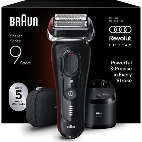 Rasoio elettrico a lamina Braun Series 9 Sport 9150CC nero impermeabile 60 min