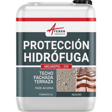ARCAREPEL - 255 hidrófugo, oleorepelente, impermeabilizante y antimanchas para paredes, terrazas, tejados y fachadas