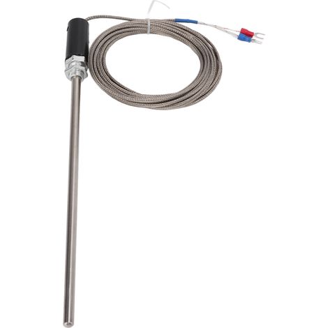 Sonde thermocouple de type K, type M12, en acier inoxydable, capteur de température, 5 m (1/5)