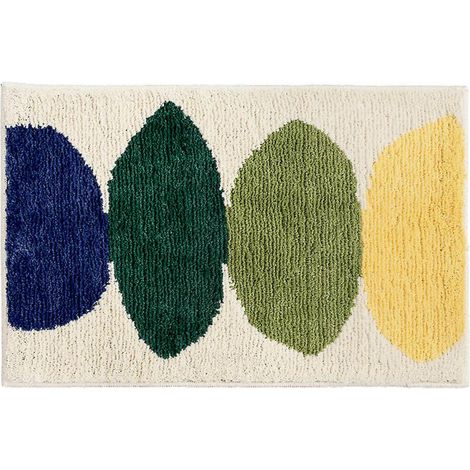 BEBUSINGOTO Tapis de bain antidérapants Tapis en microfibre jaune citron (17,5 "x 25,5") (1/5)