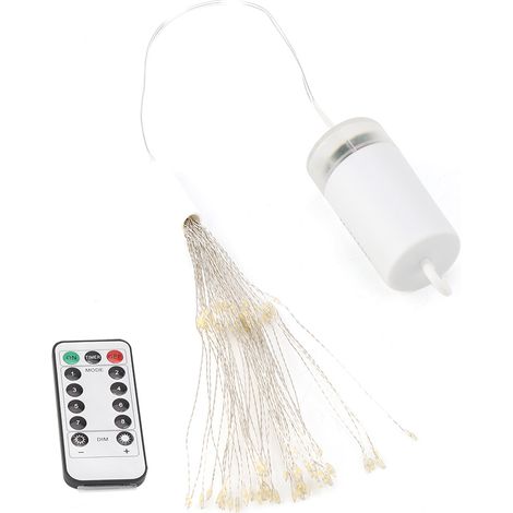 Guirlande lumineuse féérique à LED en fil de cuivre, motif feux d'artifice, pour décoration de mariage, fête ou Noël (1/5)