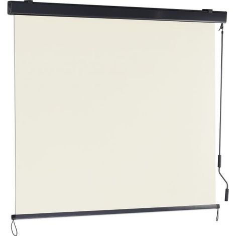 Toldo vertical beige con manivela