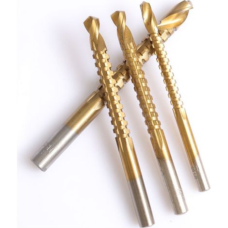 4 Packungen mit je 6 gezahnten Bohrern 3-8 mm – Nutbohrer für Weichholz – Bohren für Dübel und Rundhölzer (1/5)