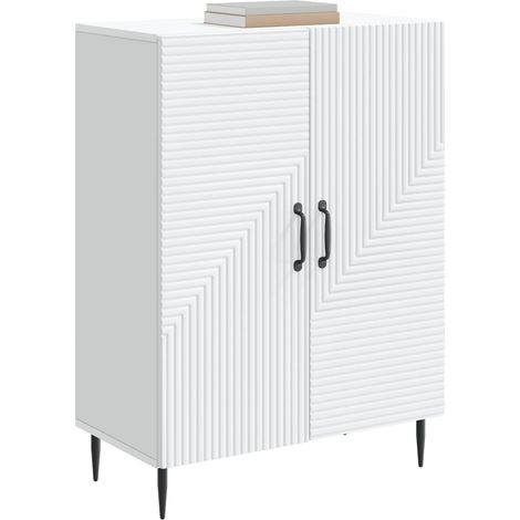 Sideboard/Anrichte/Buffet Weiß 66 x 34,5 x 89,5 cm Holzwerkstoff LXWW902564 (1/5)