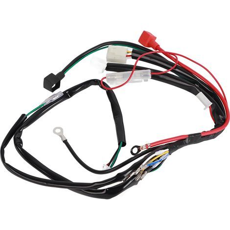 Faisceau de cblage de démarrage de moteur électrique, pour Pit Bike, moto, ATV, Quad, 70cc, 90cc, 110cc, 125cc (1/5)