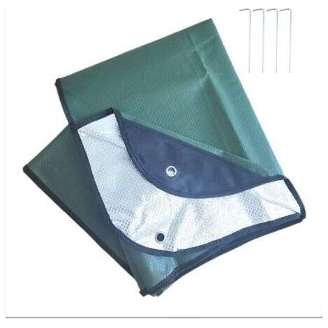 (Vert Olive) Outdoor Couverture de Survie Thermique, de réflexion, d'urgence (1/4)