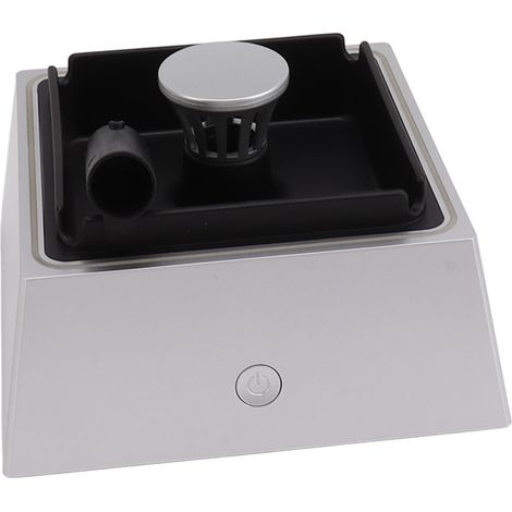 Purificateur d'air 2 en 1 avec cendrier intégré, antidérapant, 1200 mAh, léger, USB Type-C, sans fumée, pour bureau ou intérieur (argenté). (1/5)